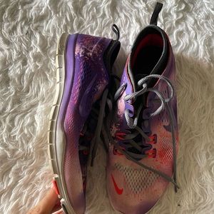 Pink & Purple Galaxy Nike Trainers